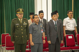 Pelantikan Abas Basari sebagai Pelaksana Tugas (Plt) Wali Kota Tasikmalaya oleh Gubernur Jawa Bar...