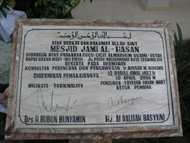 Dokumentasi Peresmian Pembangunan Masjid Al Hasan 5